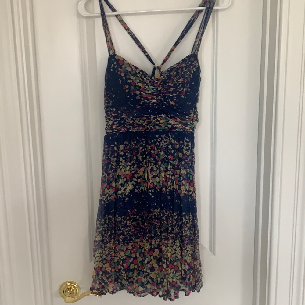 Ella moss floral dress 100% silk lining